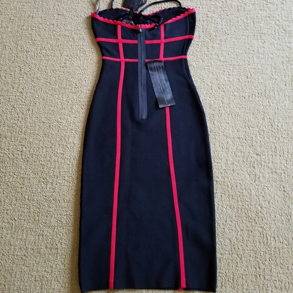 *SOLD* NWT Bcbgmaxazria Strappy Bodycon Dress - Picture 4 of 6